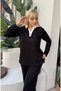 Women's Plus Size Shirt Collar Detailed Flexible Tracksuit Set 24904 - 3