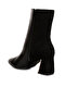 Women Black Suede Back Panel High Ankle Boots - 3