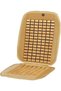 FLAK Car Wood Beaded Seat Cushion- Zone Tech Nature Color Premium Quality Massaging Double Strung Be