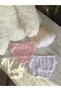 Girl's Panties 3-Piece Jacquard Anti-Sweat 100% Cotton White Cream Pink - 2