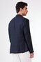 Men's Slim Fit Mono Collar Navy Blue Jacket - 4