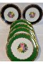 Porcelain Hand Painted 6 Piece Cake Plate - 2