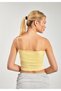 Women's Strap Tank Top with Chest Pads - Yellow - 5