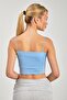 Women's Strap Tank Top with Chest Pads - Blue - 5
