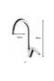 Diamond Mix Swan 360 °   Kitchen Sink Faucet with Swivel Head - 2