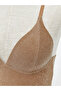 Peak New Season Underwire-Free Non-Padded Shiny Bustier - 3