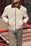 Relaxed Fit, Velvet Detail on the Collar, Diamond Patterned Quilting, Water Resistant Jacket 2505 - 4