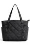 Quilted Puffer Tote Bag for Women with Zipper, 20L