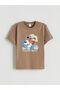 Two Mt Shop Quality Lcw Kids Brown Printed Standard & Regular Short Sleeve Boys' T-Shirt - 3