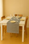 100% Organic Linen Cotton Runner Tablecloth |   Natural, Durable, and Stylish Tablecloth Complement
