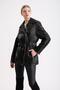 Maroquin Leather Aphrodite Women's Jumbo Trench Coat