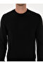 Black Slim Fit Wool Blend Crew Neck Knitwear Sweater 50311876-Vr046 - 6