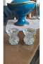 Vintage Glass Crystal Cut Mini Cup Set Double & 6 cm - 5