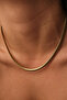 Steel Snake Necklace Fish Back Flat Chain Necklace 5mm Tarnish Resistant 45cm