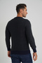 Trist Star Men's Navy Blue Khaki Striped Cycling Selanik Wool Sweater Trist-5351 - 3
