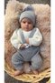 Hat and Knitted Sweater Knitwear Unisex 3-Piece Premium Set Winter Baby Knitted Set - 2