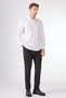 Men's Slim Fit Long Sleeve White Shirt - 2