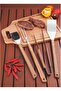 Churrasco Stainless Steel Grill Brush with 41.7cm Wood Handle - 4