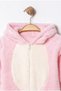 Winter Sweet Welsoft Zippered Hooded Baby Jumpsuit with Chest Detail - 4