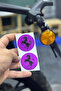 Round 5Cmx5Cm Horse Sticker Set for Motorcycle Cat's Eye (2 Pieces) - 3
