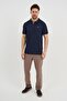 Men's Polo Neck Button Detailed T-Shirt (2201-110) - 2