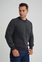 Trist Star Men's Anthracite Cycling Collar Selanik Hair Braided Wool Sweater Trist-5352 - 2