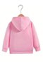 Winter Hooded Sweatshirt, Children's Flowers m Letter Printed - 2