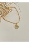 Steel Anklet Chain Charm Bracelet Summer Trend Bracelet with Seashell and Colorful Stone Details - 3
