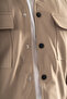 Men's Camel Hooded Double Pocket Snap Fastener Sports Jacket Comfortable Fit - 7