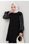 Sim Detailed Balloon Sleeve Knitwear Tunic