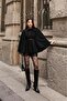 Women's Belted Cape Poncho Coat - 6
