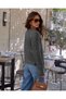 Women's Hair Knit Buttoned Casual Long Sleeve Knitwear Cardigan Anthracite - 2