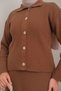 80285 - Stylish Comfortable Y Knitwear Skirt Cardigan Women's Set - 3