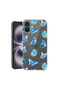 Anti Shock Back Case For Apple iPhone 16, Butterfly Pattern, AS 1012