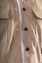 Men's Stretch Fabric Shirt Jacket Casual Fit Double Flap Pocket Snap Closure 4-Pocket Camel - 7