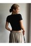 Women's 3-Pack Ribbed Camisole Body-Hugging Square Neck Crop T-Shirt - 7