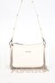 Beige Tassel Detail Shoulder Bag