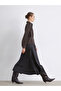 Satin Pleated Skirt with Elastic Waist