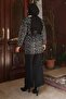 Leopard Patterned Knitwear Set Black 6147 - 4