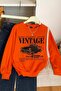 3-Ply Combed Cotton Vintage Printed Unisex Sweatshirt