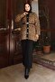Leopard Patterned Knitwear Set Tan 6147
