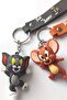 Tom and Jerry 3D Double Keychain - Bag Ornament Set of 2