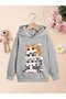 Winter Hooded Sweatshirt, Kids Kittens Printed