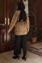 Leopard Patterned Knitwear Set Tan 6147 - 4