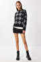 Baklava Patterned Knitwear Sweater Lmu0003 Black Anthracite - 2