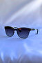Gradient Rectangle Unisex Sunglasses with Uv400 Protection
