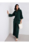 Women Textured Oversized Shirt and Pants Co-Ords