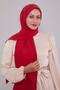 Red Plain Adria Shawl - 3