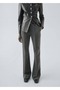 Belted Straight-Cut Trousers