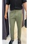 Belted Double-Legged Italian Cut Fabric Trousers - 2